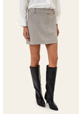 Kaia Mini Skirt - Brown stripes