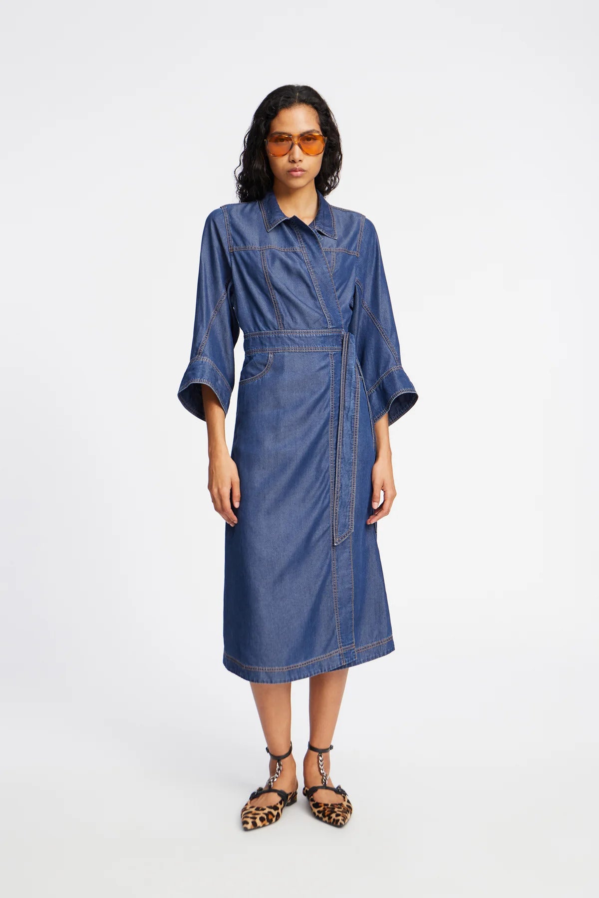 Prescott Dress Tencel Indigo