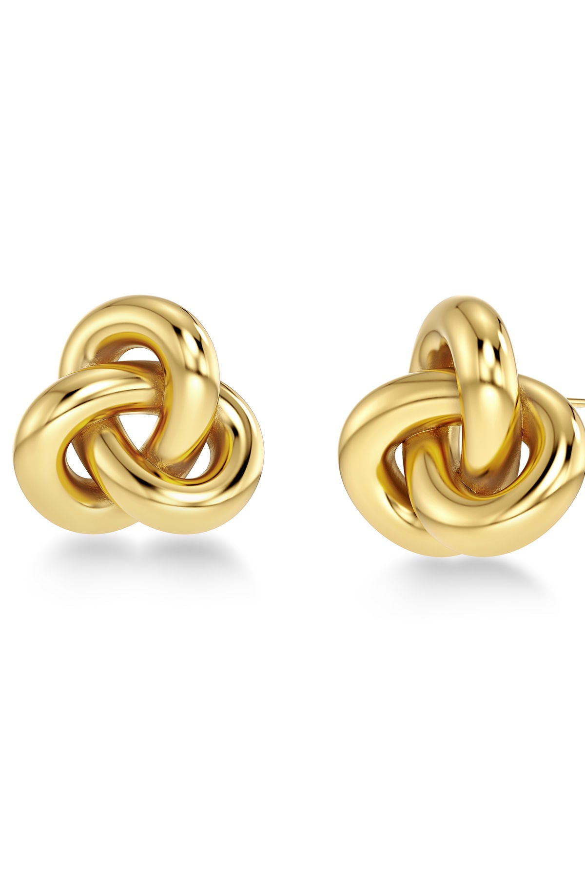 Infinity Knot Studs L Gold