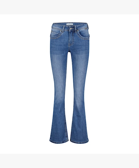 Babette mid stone used flare jeans