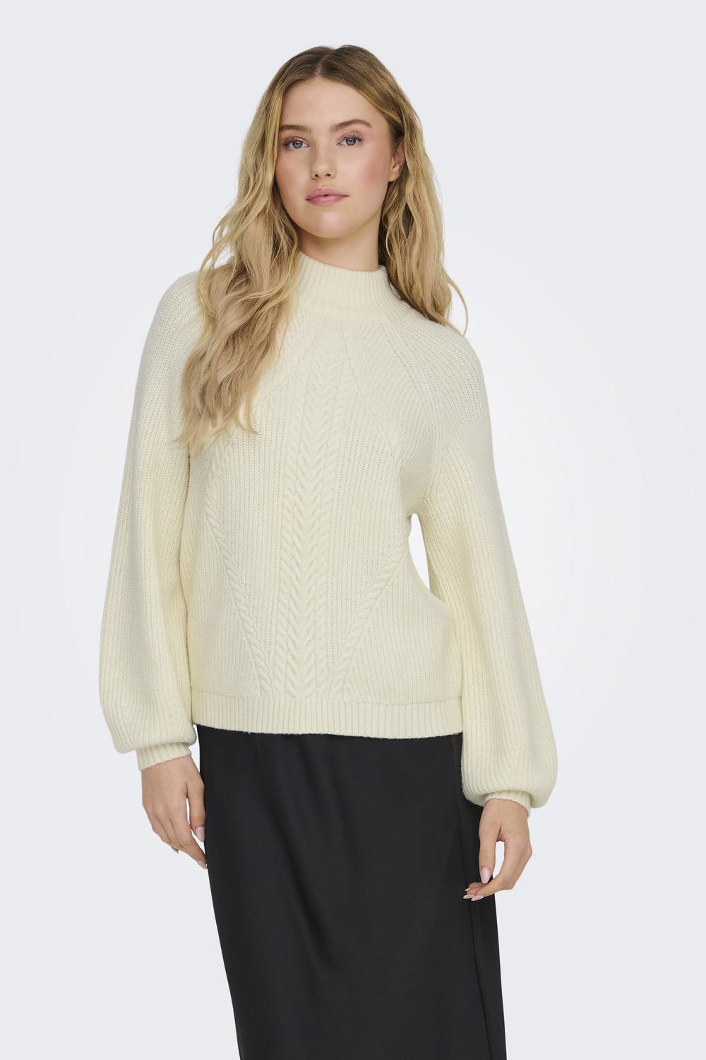 Onlkatia Ls Detail Highneck Noos Knt