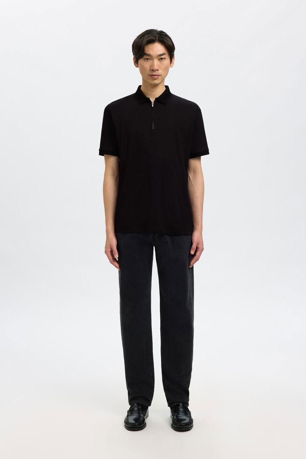 Slmfave Zip Ss Polo Noos