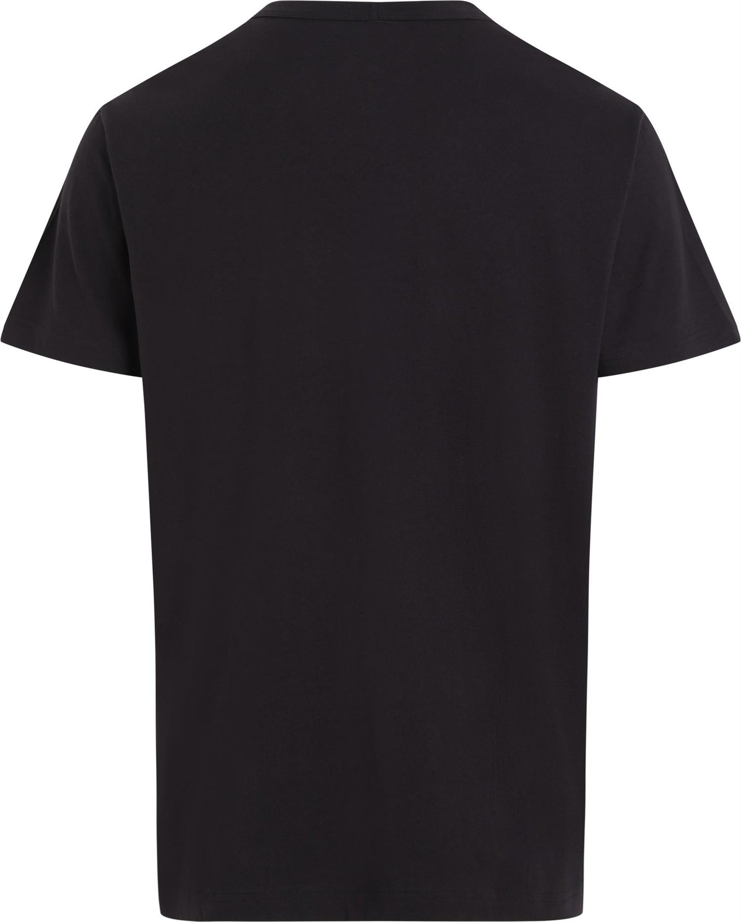 Crew neck tee ss black logo black