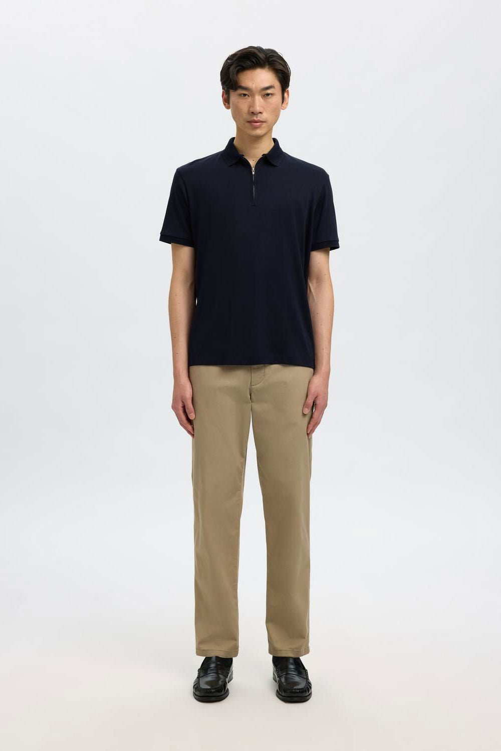 Slmfave Zip Ss Polo Noos