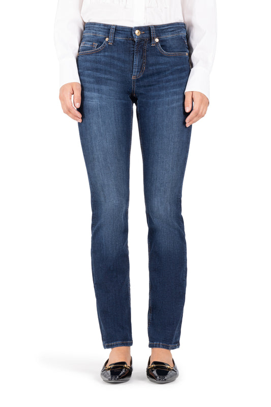 Piper long denim jeans dark used wash