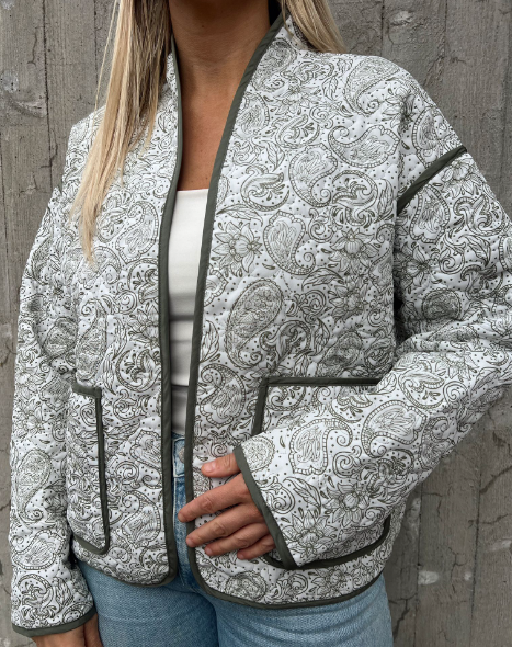 Jane LS Quilted jacket Olivine