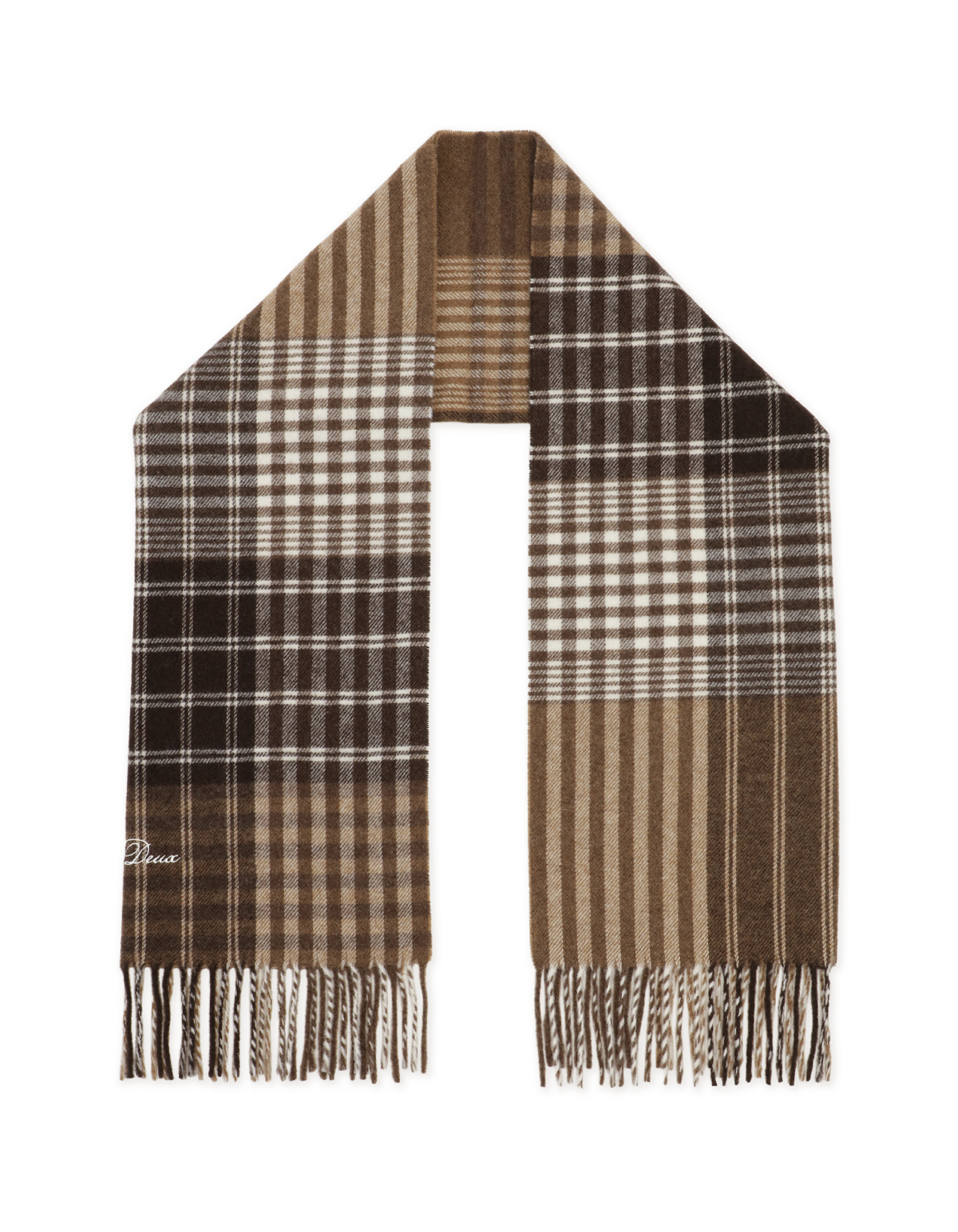 Signature Patchwork Check Scarf