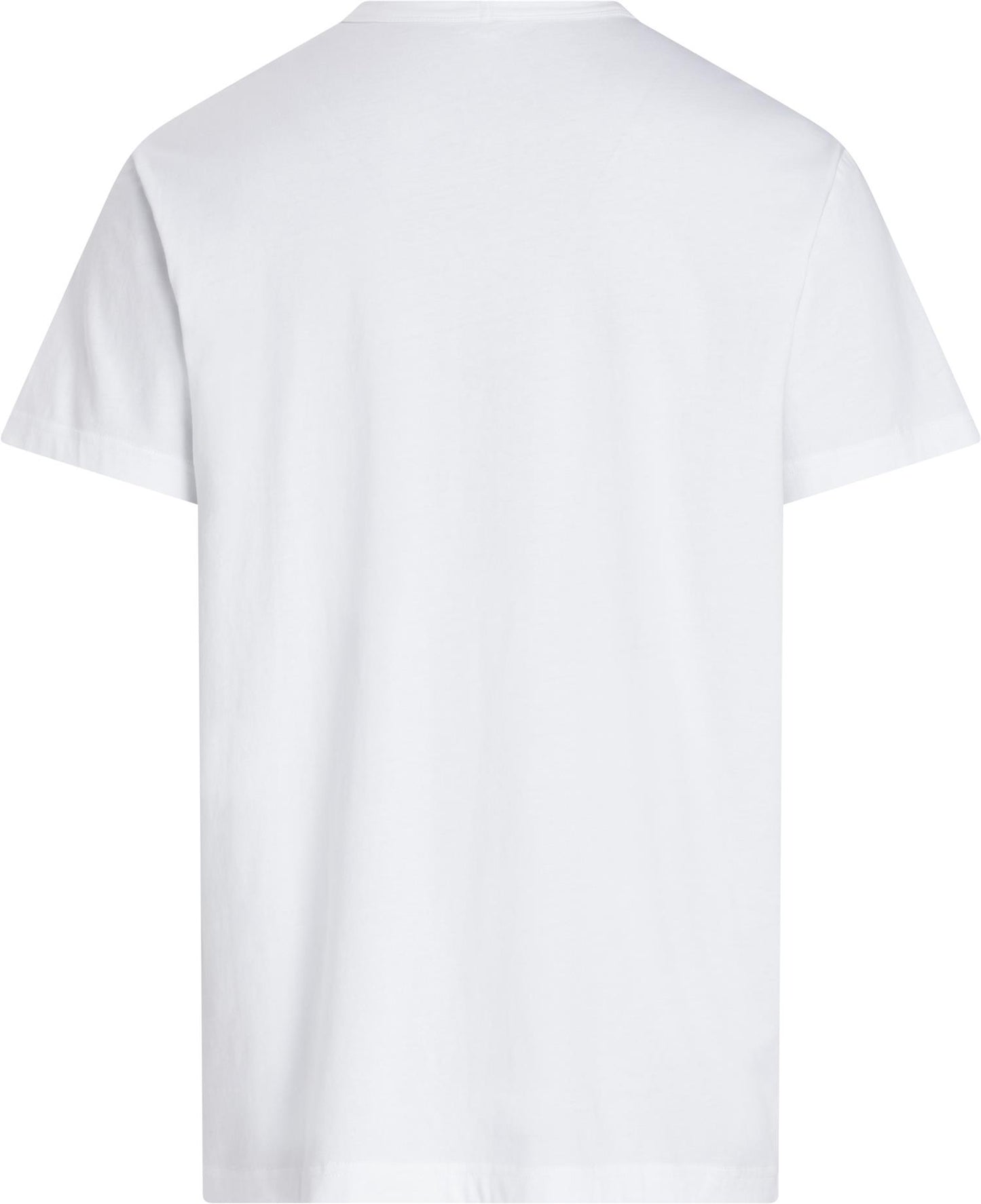 Crew neck tee ss white logo white