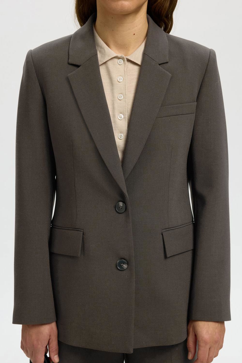 Slwrita Ls Classic Blazer Mel Noos