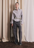 Atari embellish shirt - Grey Stripe
