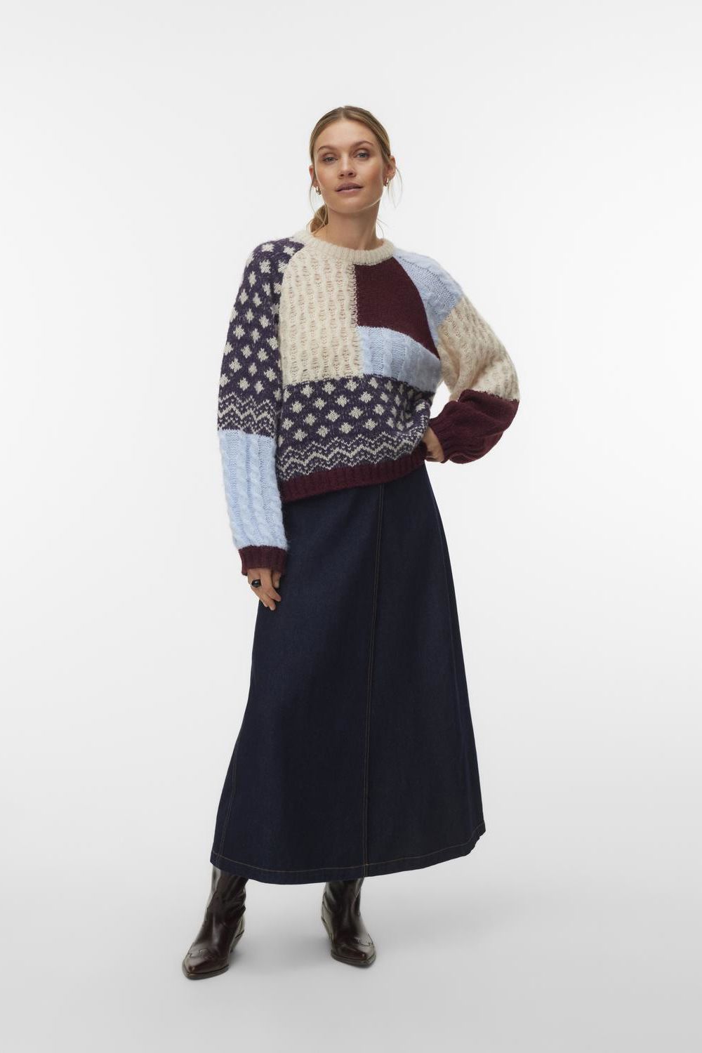Vmkristin Ls O-Neck Pullover Boo