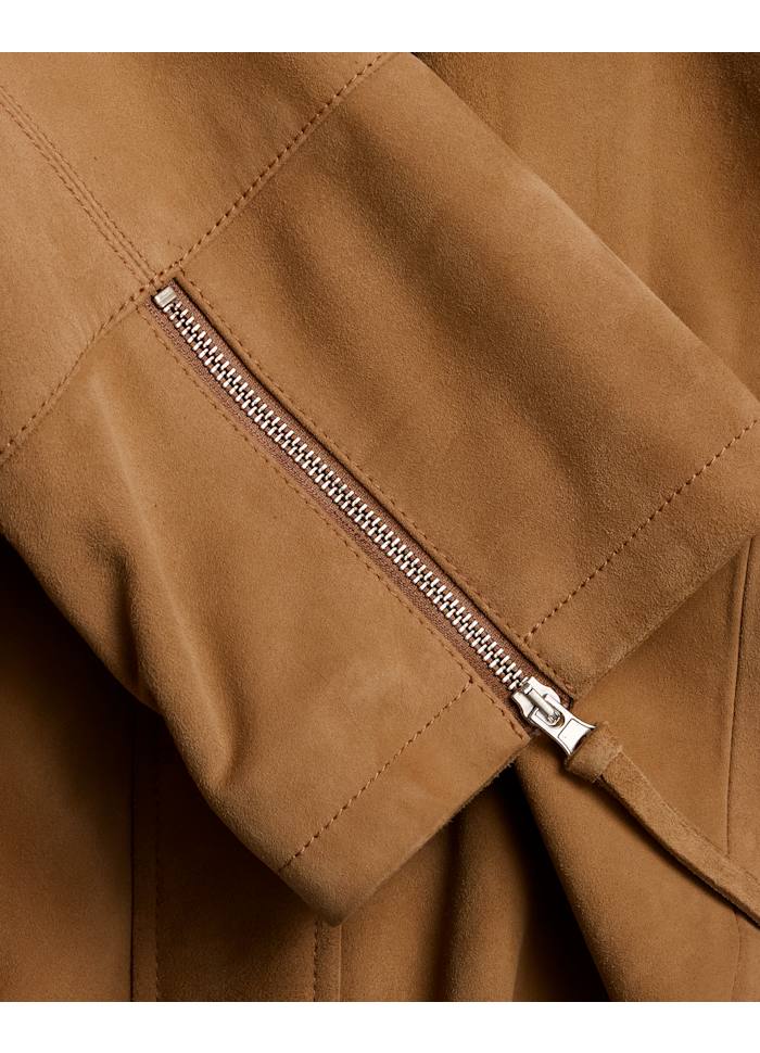 Wren Suede Jacket - Camel
