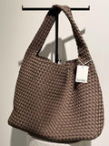WOVEN SCUBA SHOPPER + POUCH