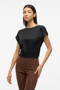 VIELLETTE S/S SATIN TOP - NOOS