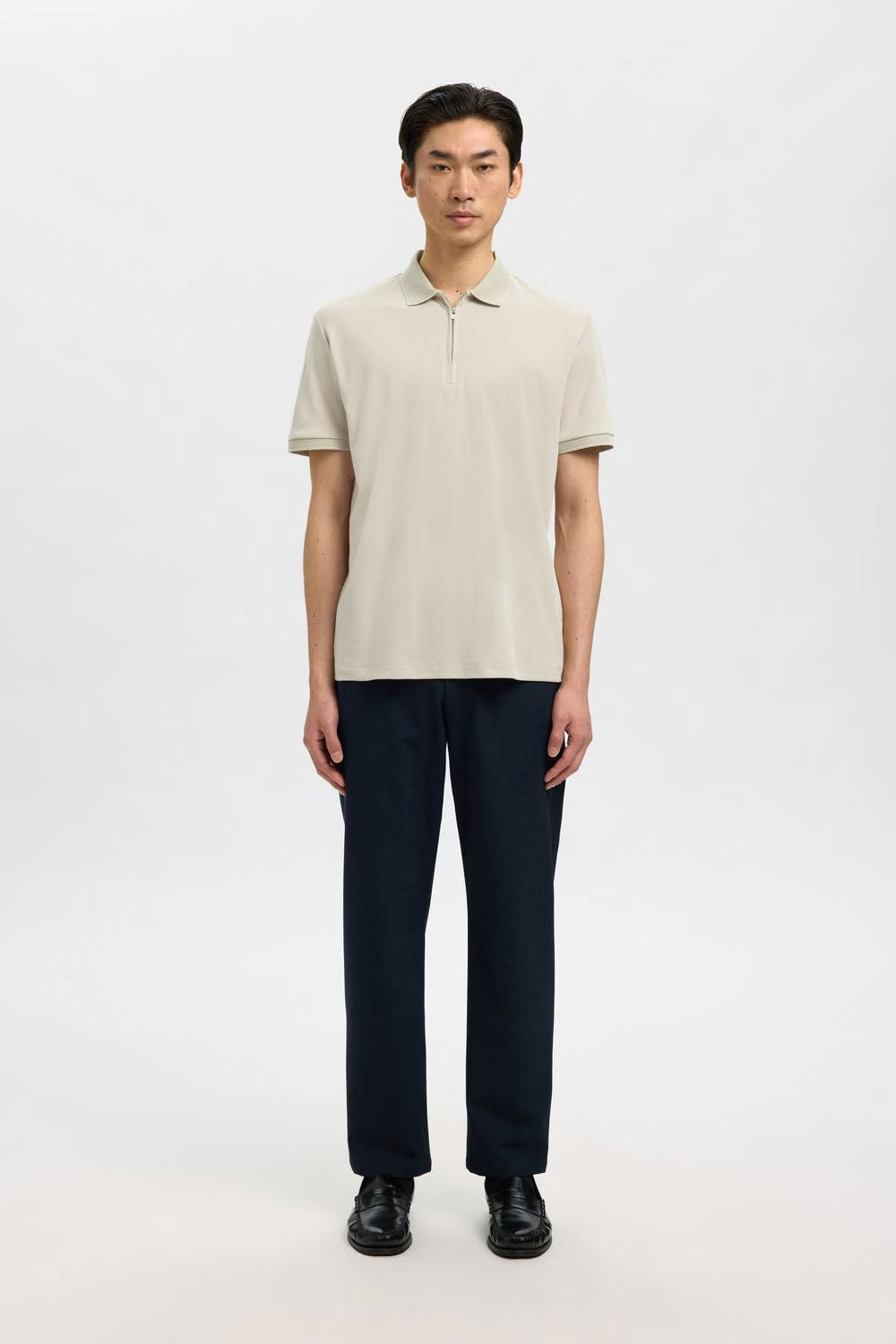 Slmfave Zip Ss Polo Noos