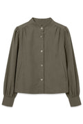 Vmbriar Ls High Neck Shirt Wvn Ret