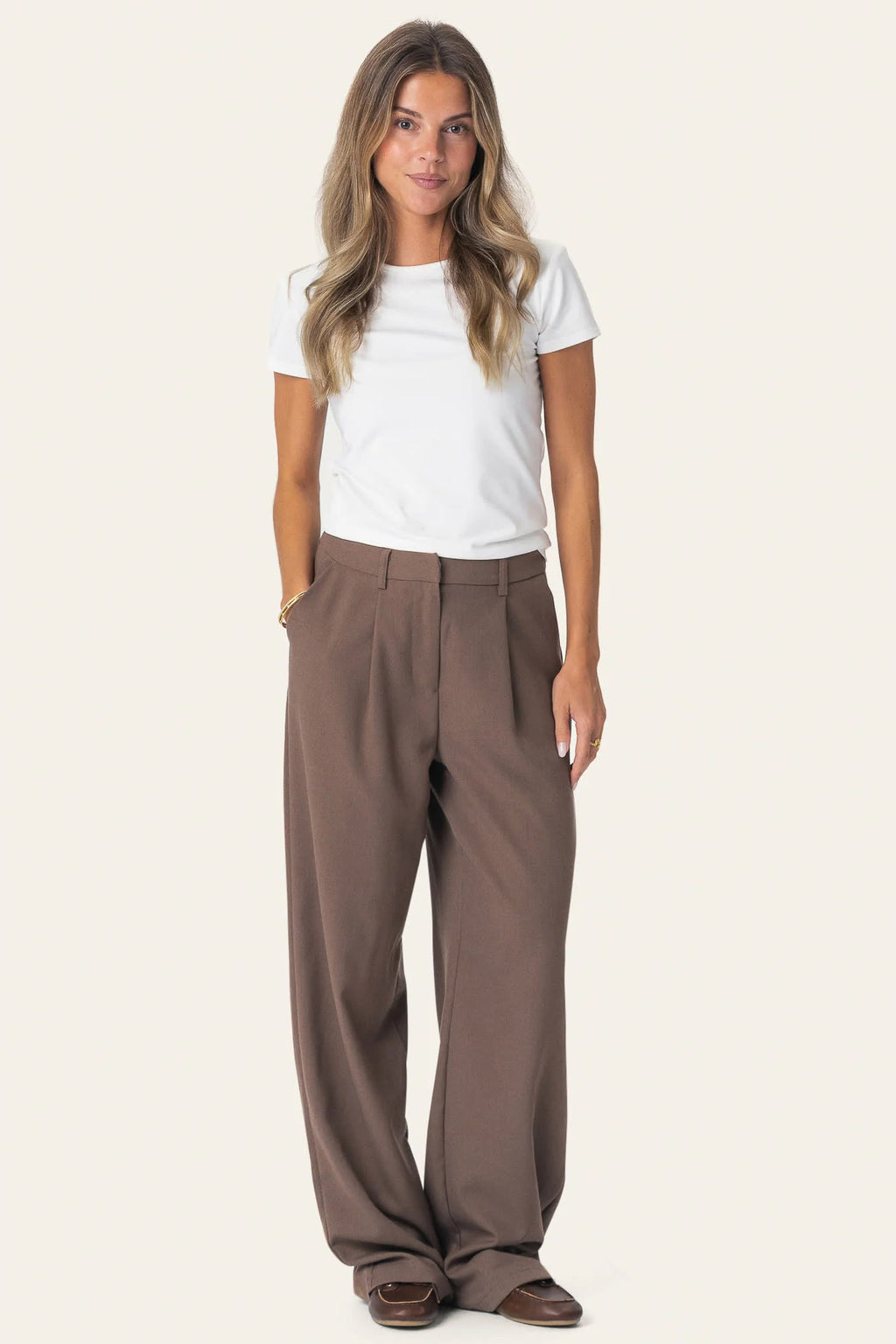 CelinaIC pants - dark brown