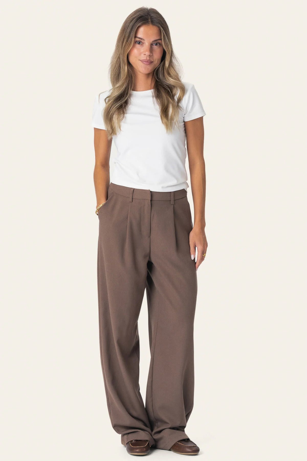 CelinaIC pants - dark brown