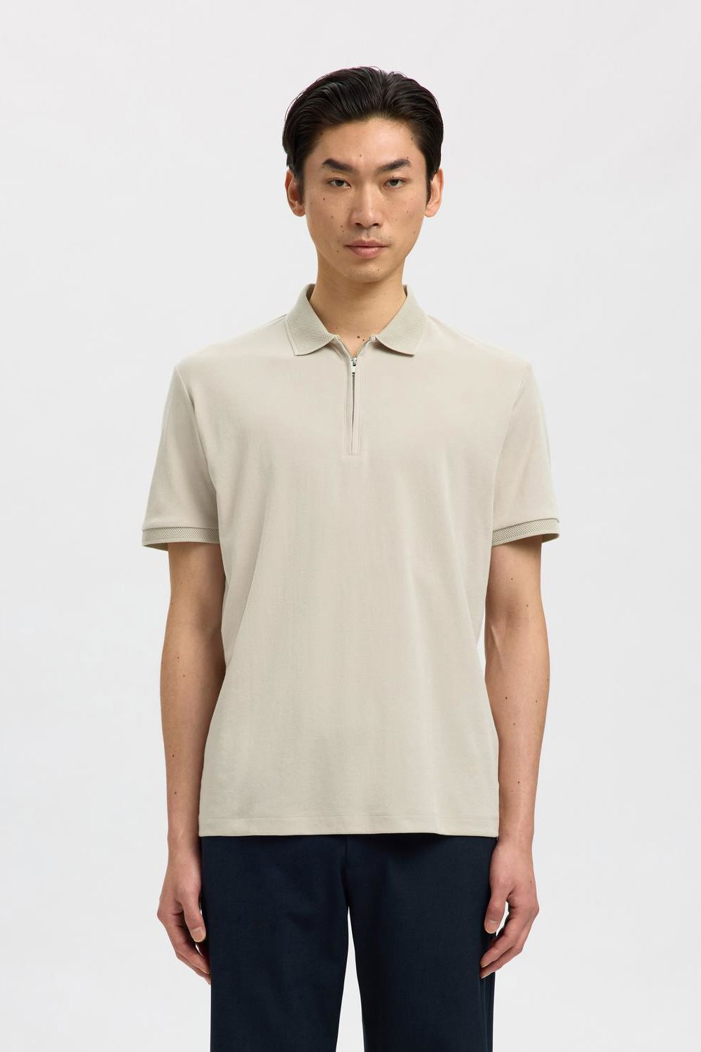 Slmfave Zip Ss Polo Noos