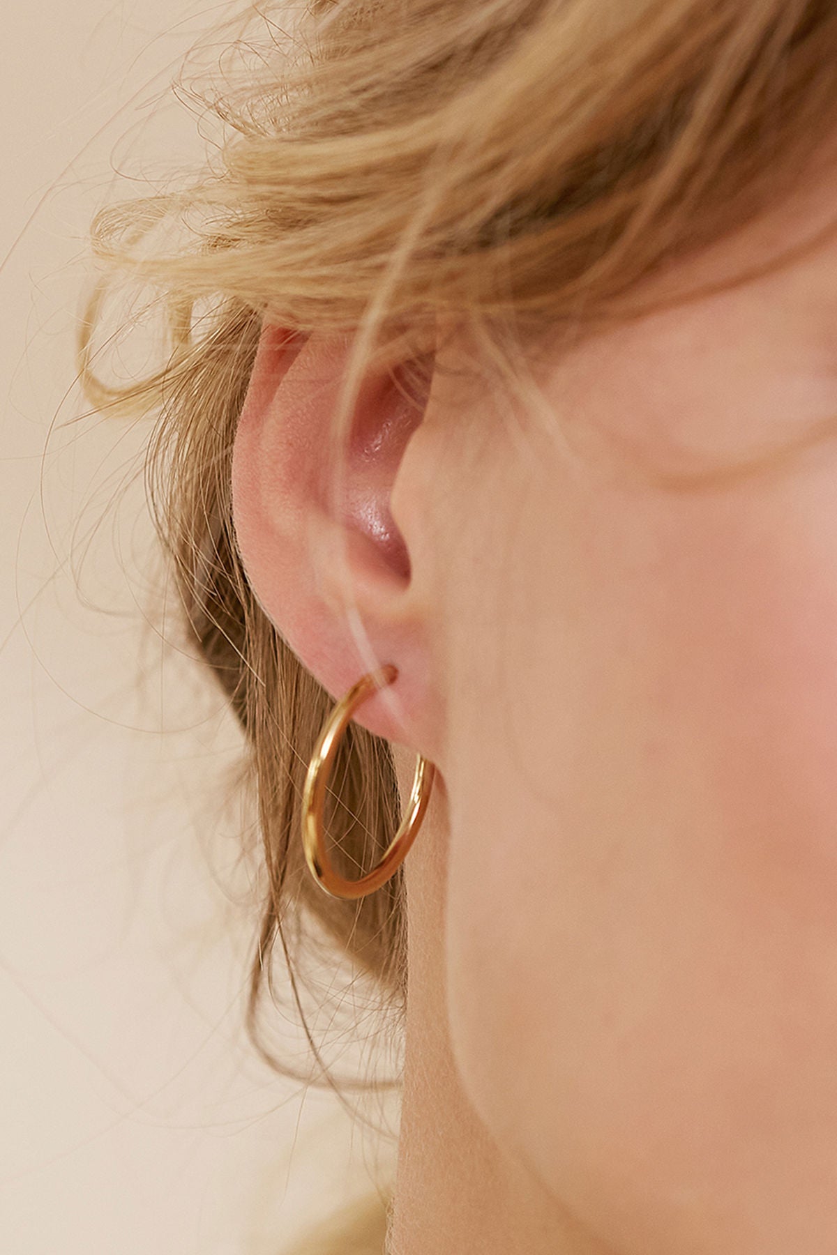 Hoops Earrings Gold M
