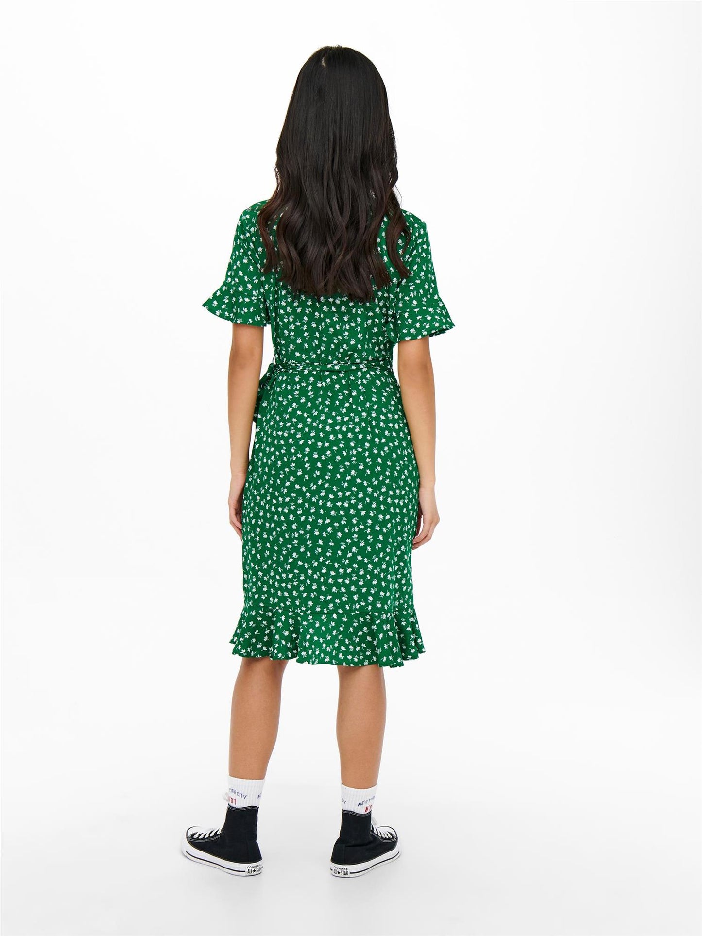 Olivia wrap dress Verdant green