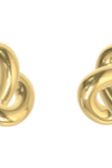 Infinity Knot Studs L Gold