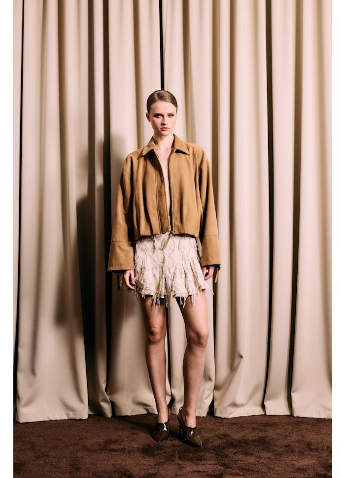 Wren Suede Jacket - Camel