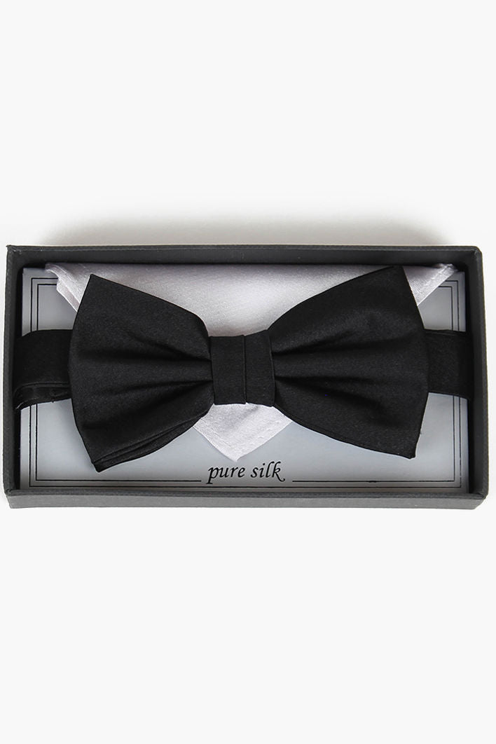 Silk Bowtie With Handky In Box