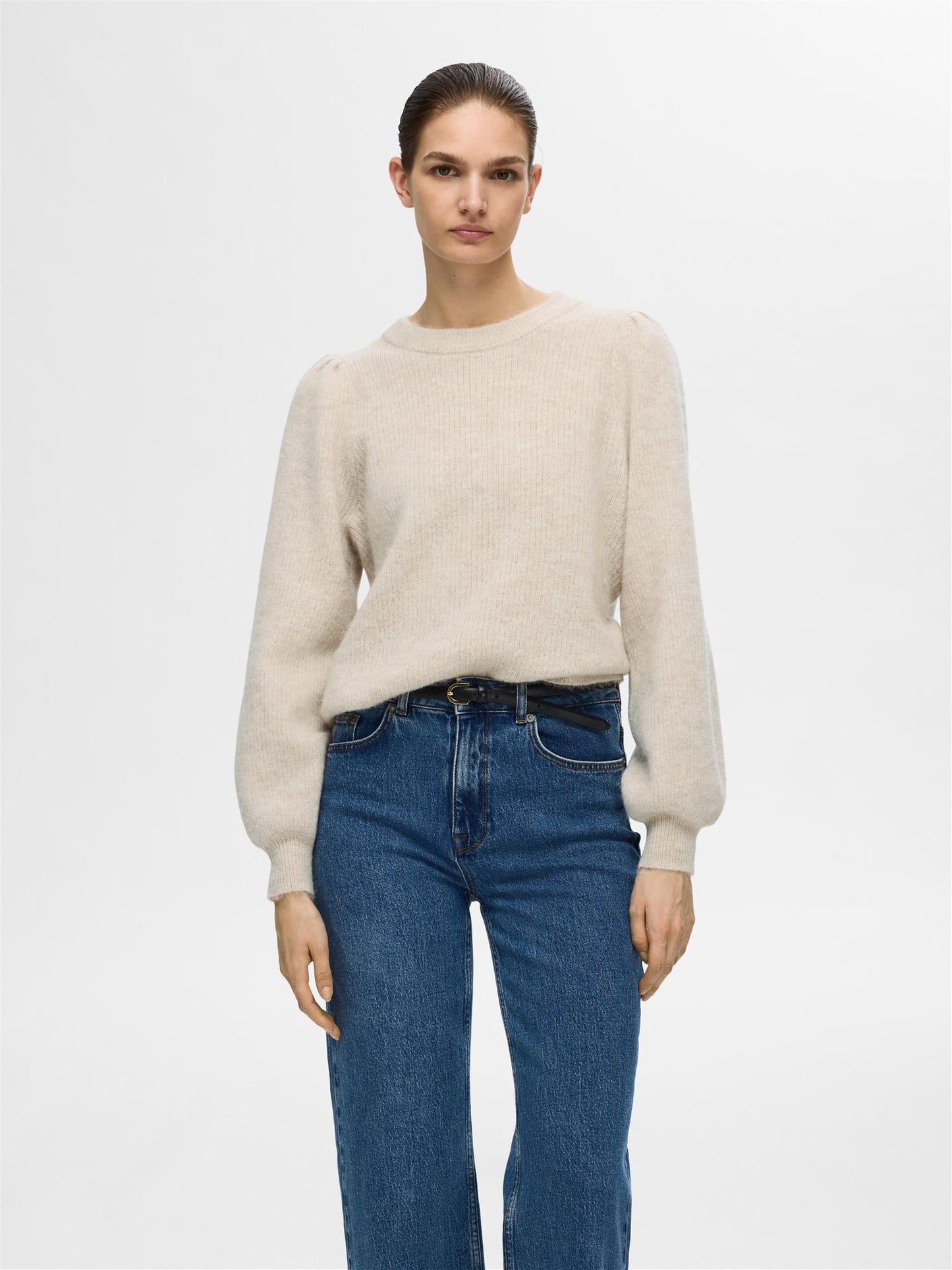 LULU LS KNIT RIB O Birch