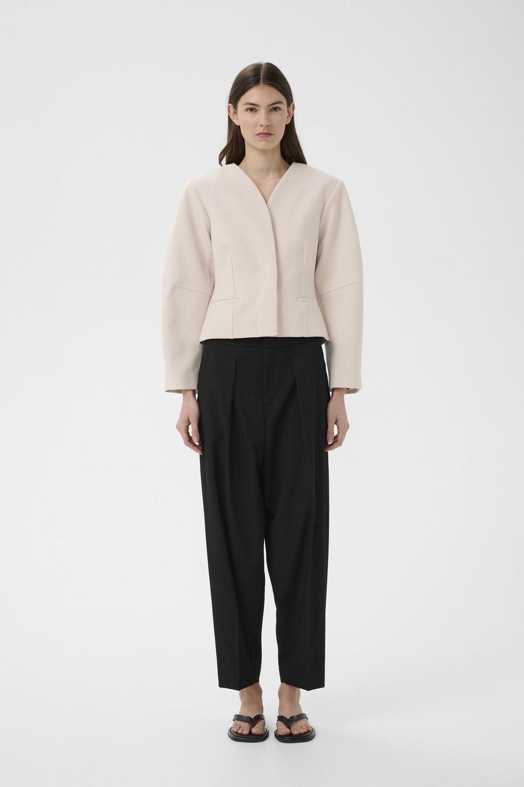 Cadie Core Barrel Pant - black