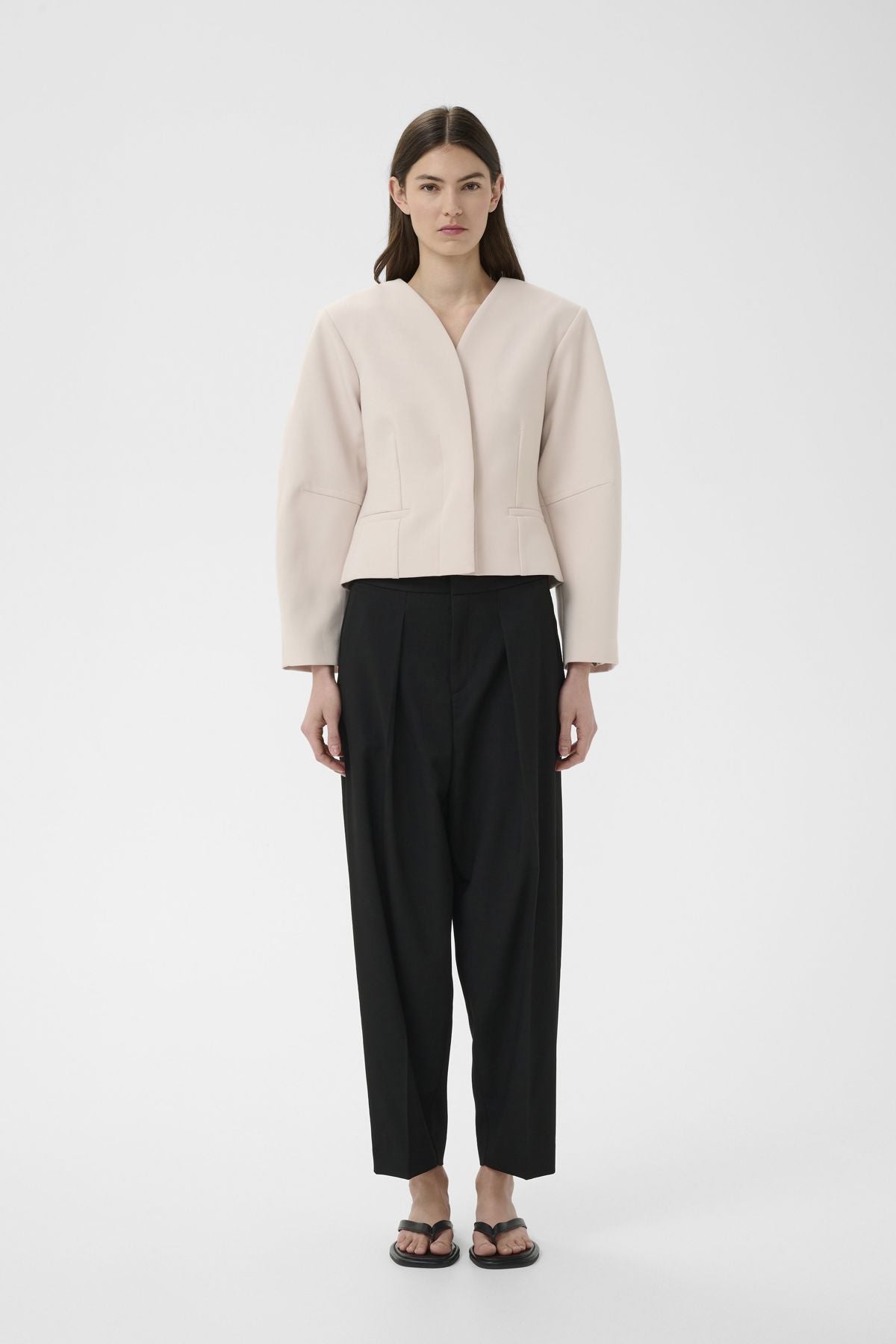 Cadie Core Barrel Pant - black