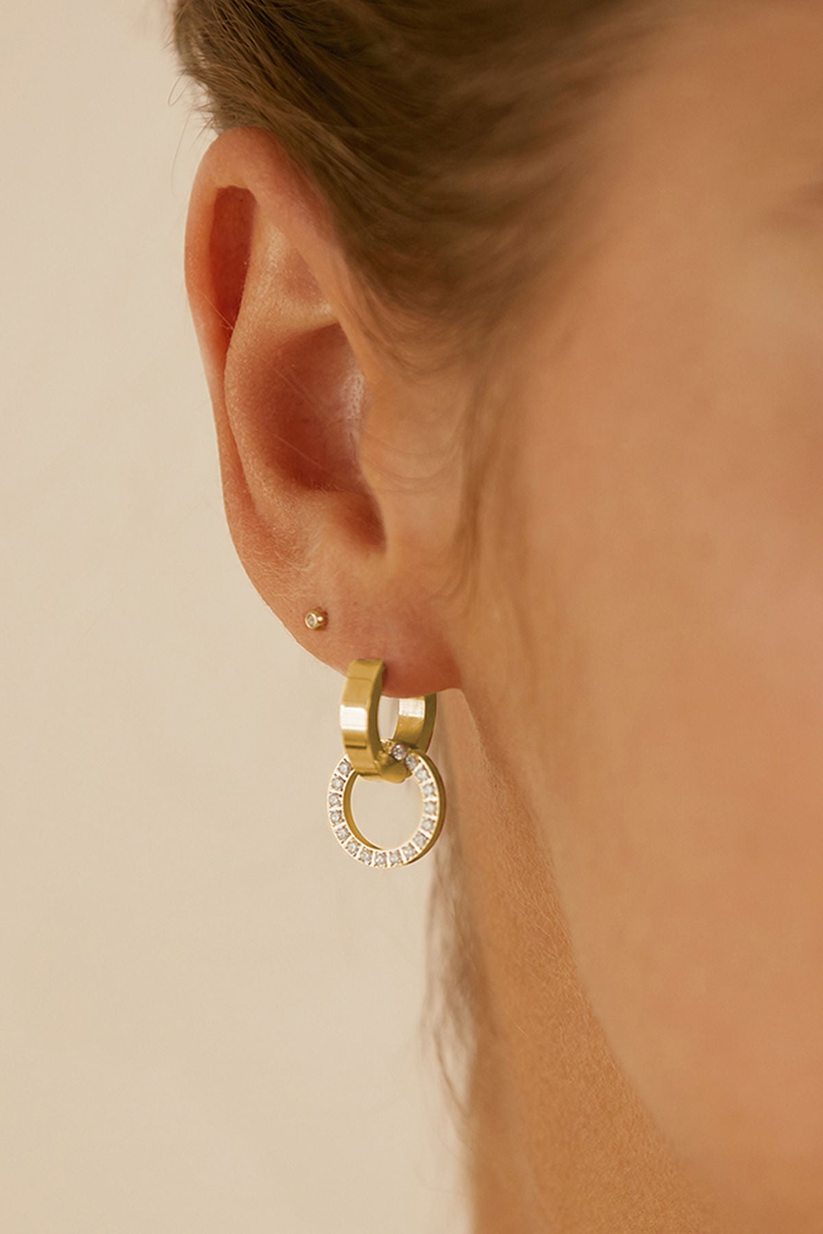 Eternal Orbit Earrings Gold