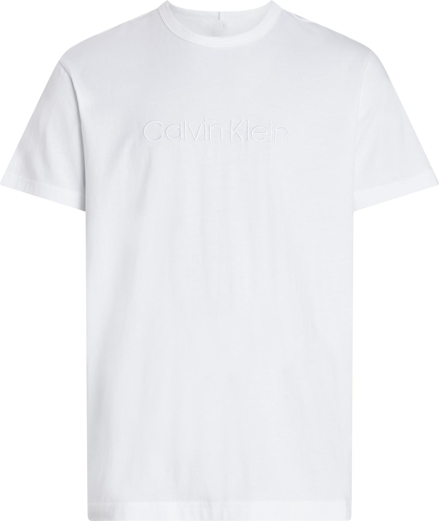 Crew neck tee ss white logo white