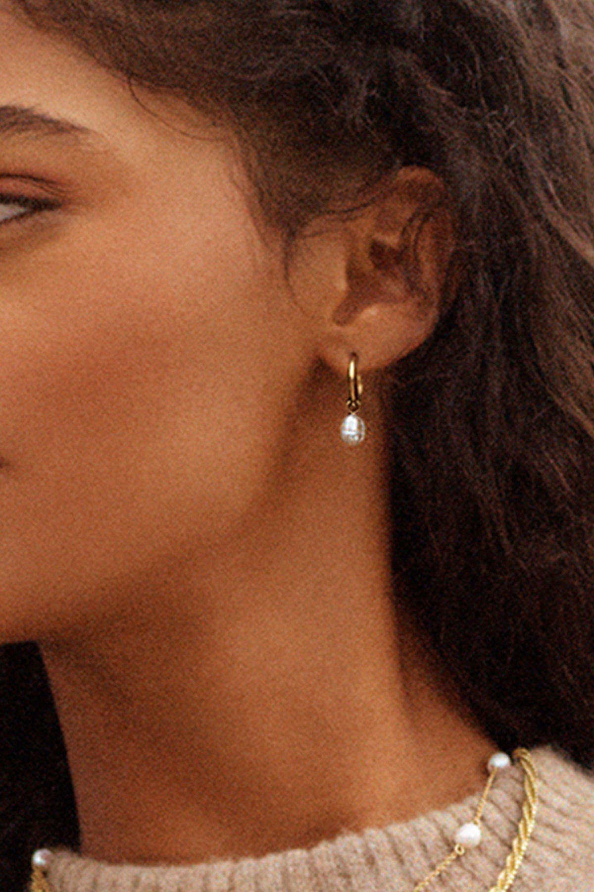 Perla Hoops Gold