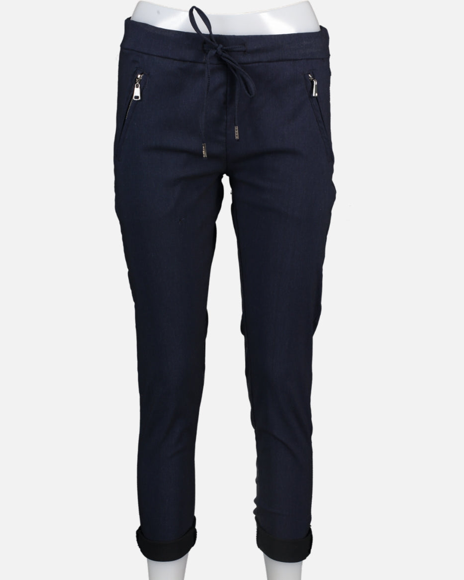 Marina Zip Bukse Navy