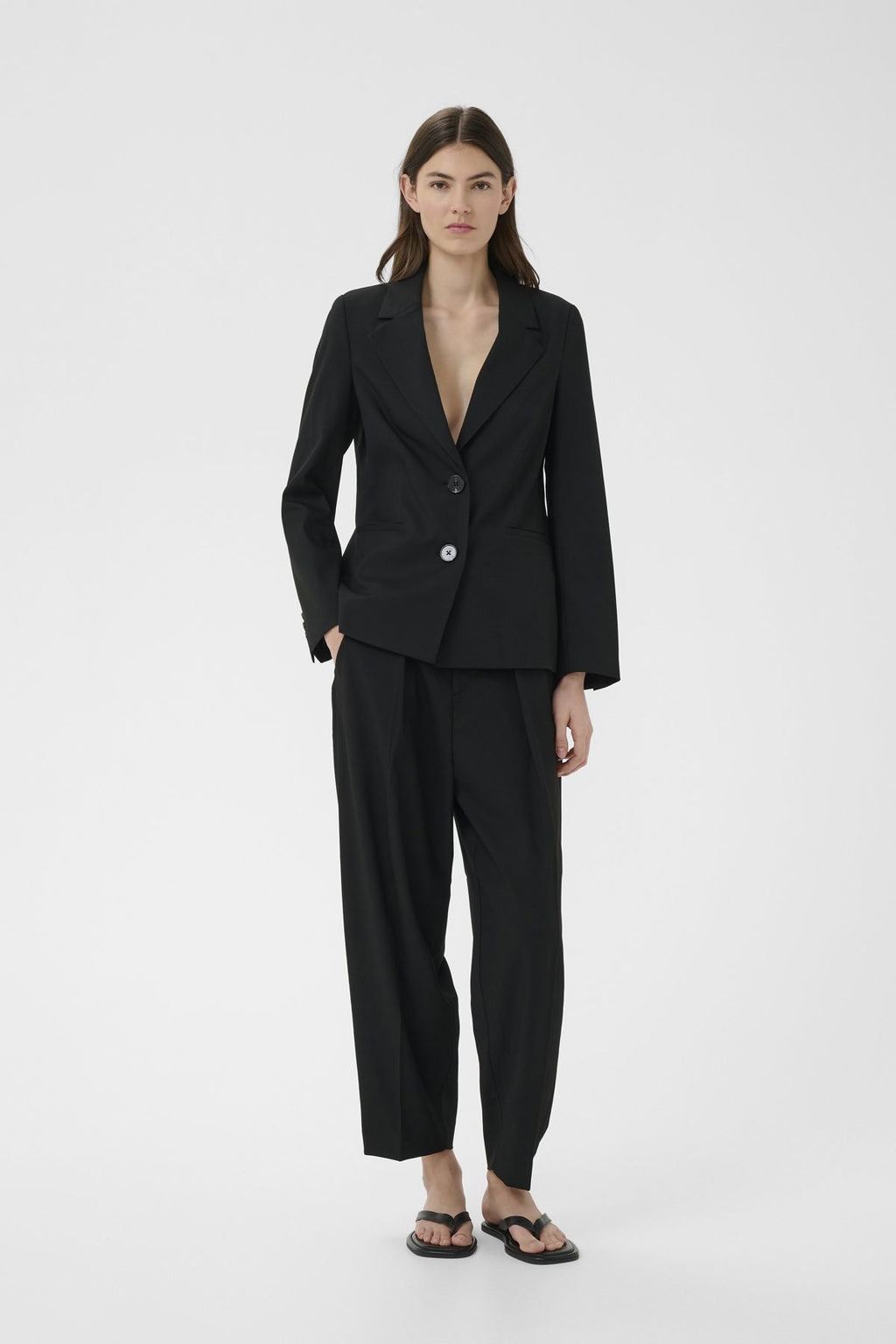 Cadie Core Barrel Pant - black