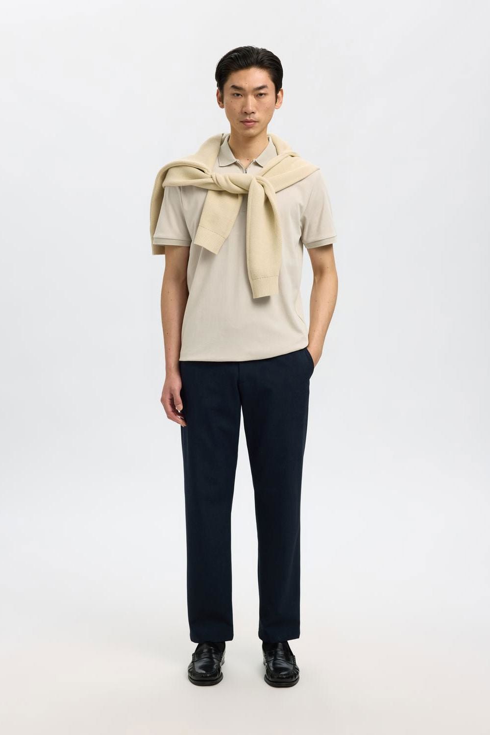 Slmfave Zip Ss Polo Noos