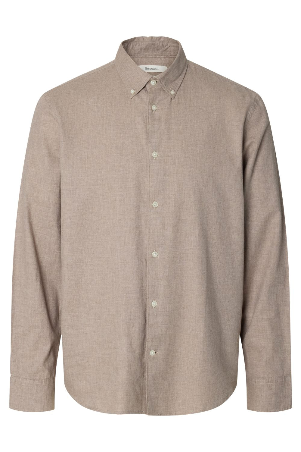 Slmcole-Jay Reg Melange Ls Shirt Noos