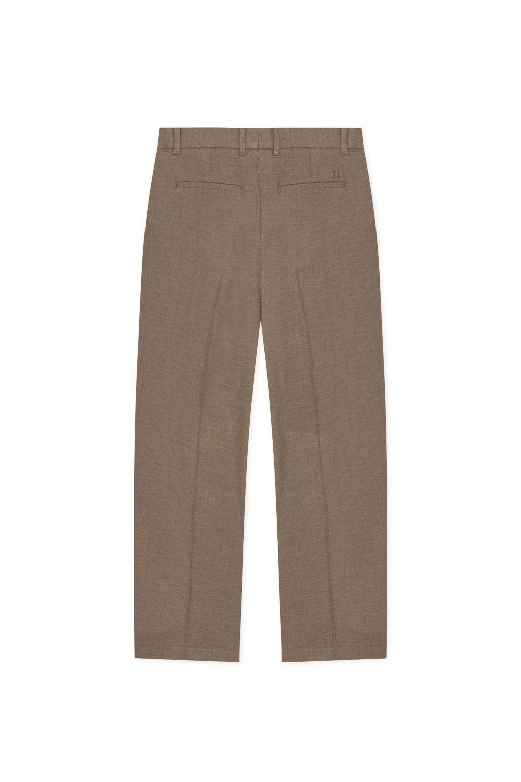 Flannel Pleated Tailored Pants