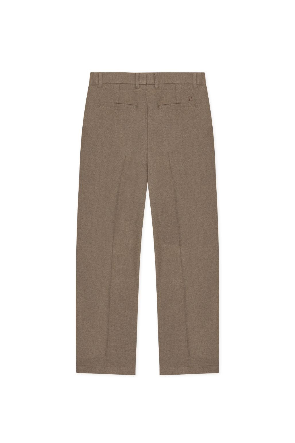 Flannel Pleated Tailored Pants