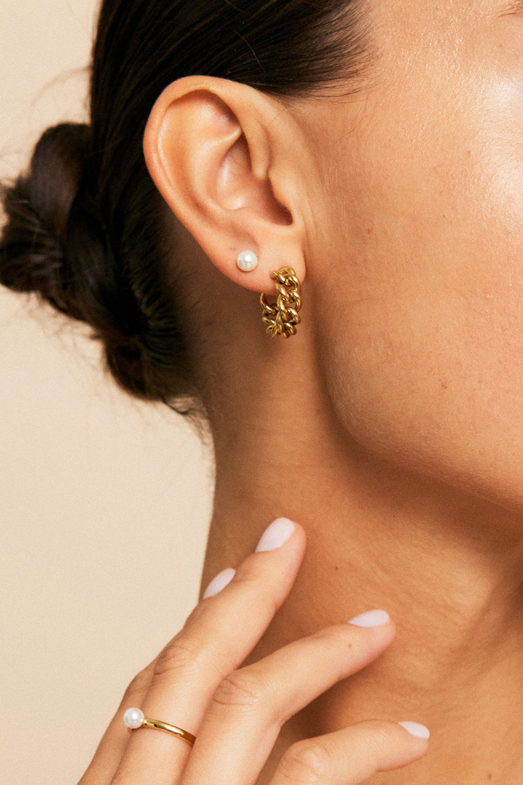Lilian Studs M Gold