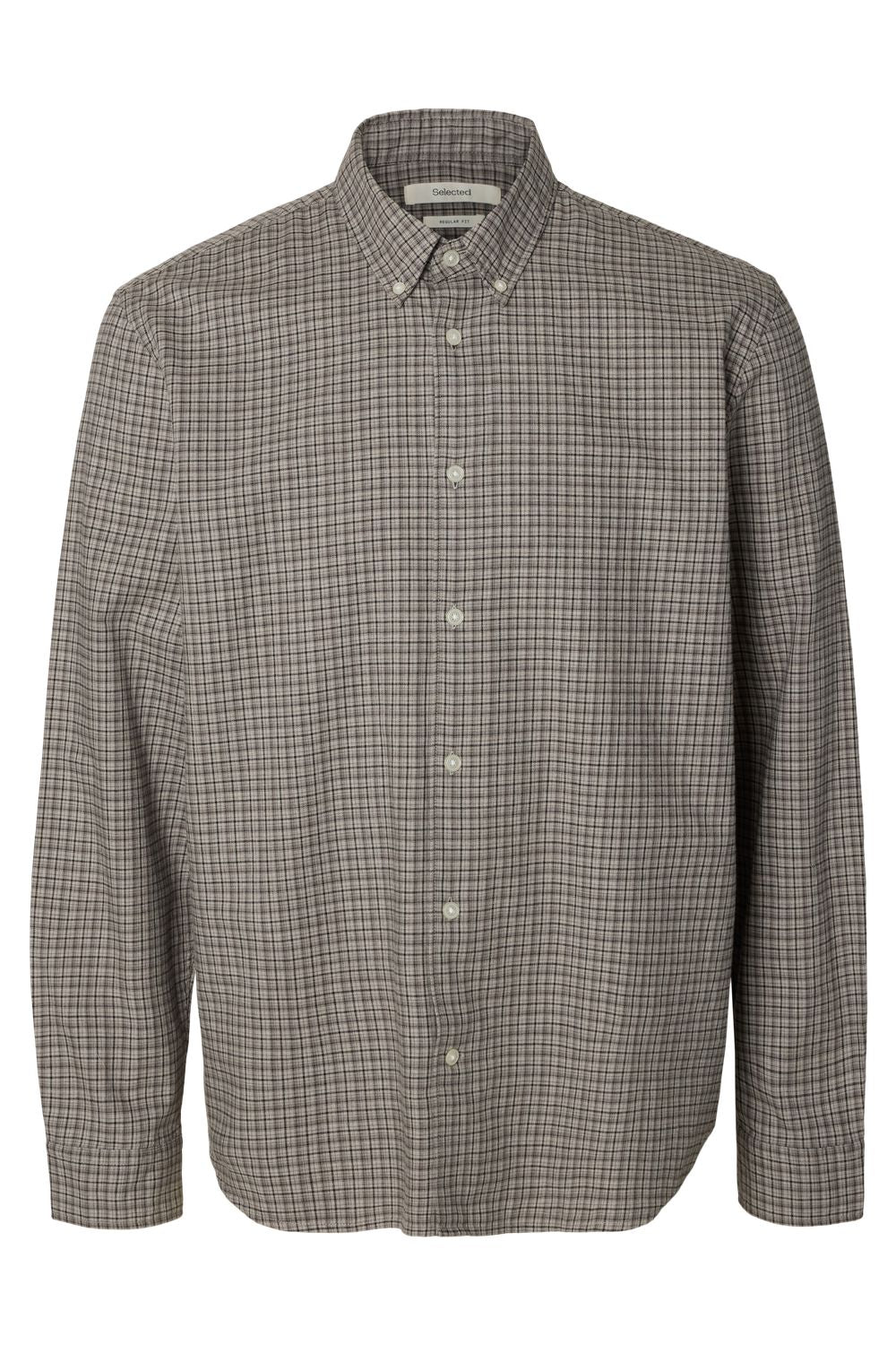 Slmcole-Jay Reg Melange Ls Shirt Noos