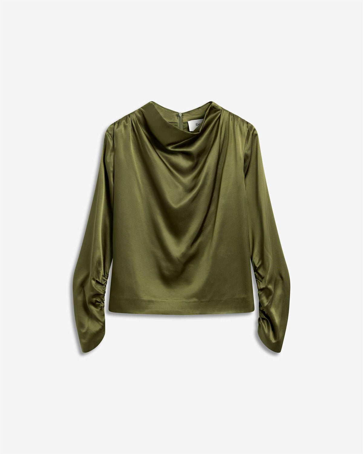 Beverly Satin top - moss green