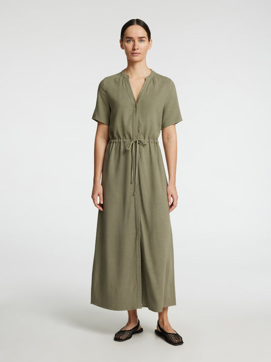 SLFVIVA Damina SS Ankel Sun Dress Grønn