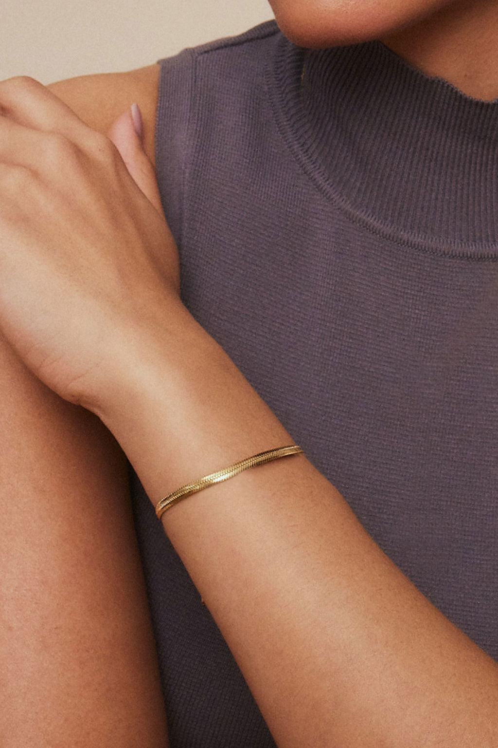 Herringbone Bracelet Gold