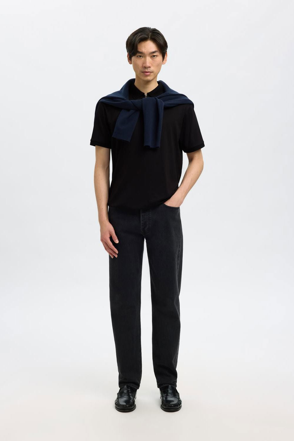 Slmfave Zip Ss Polo Noos