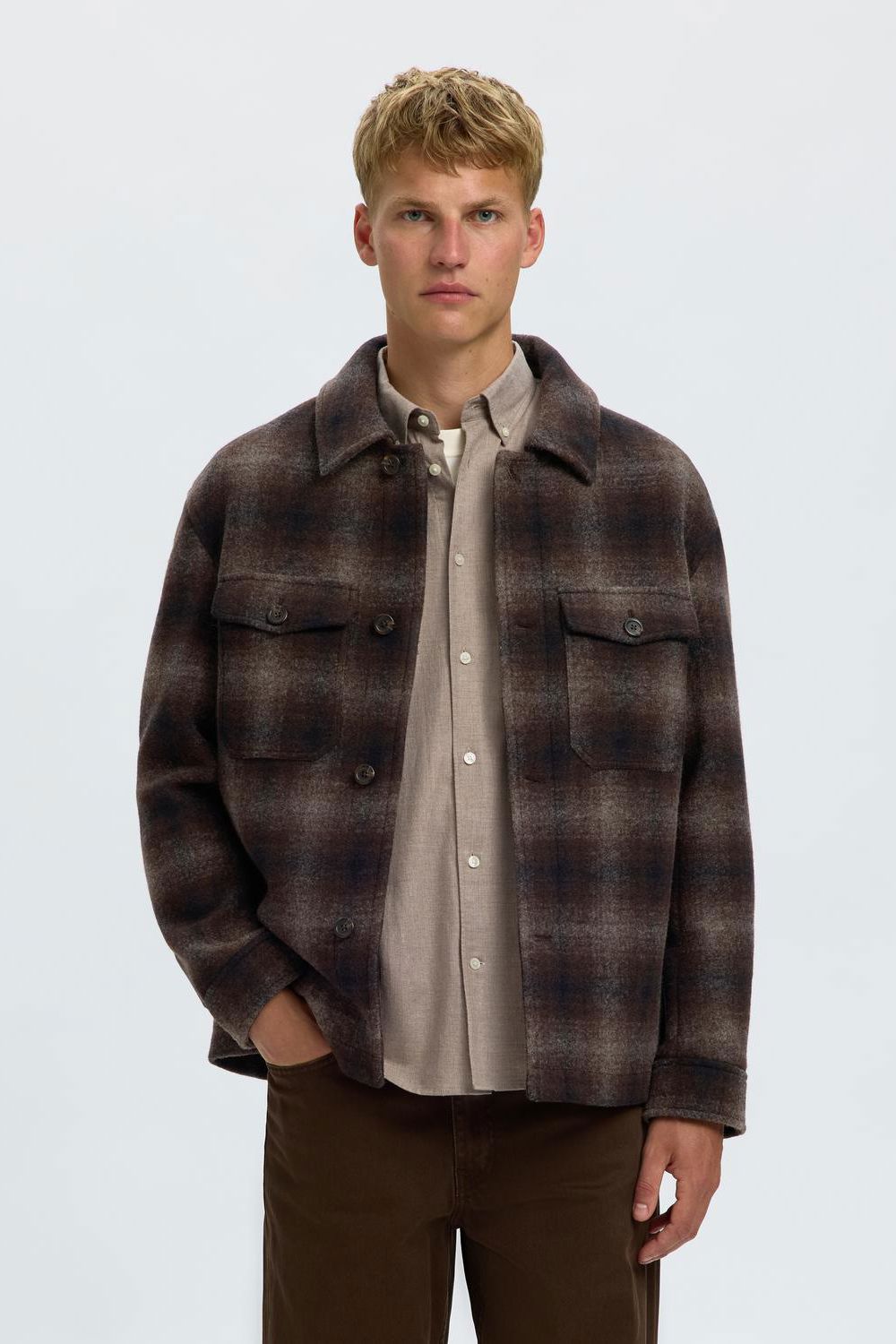 Slmmitch Wool Blend Shacket Noos