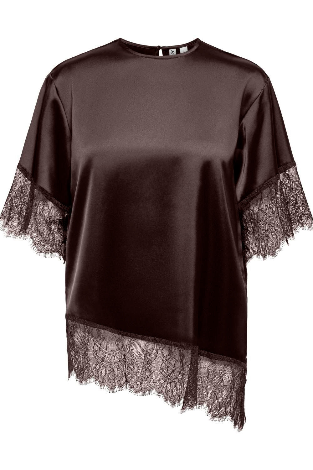 Onlindona 2/4 Satin Lace Top Wvn