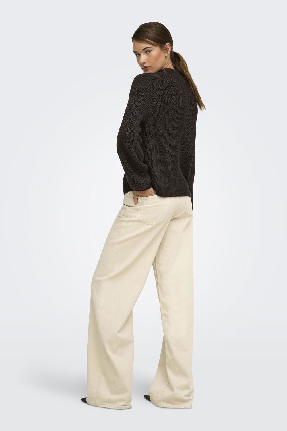 Onlkatia Ls Detail Highneck Noos Knt