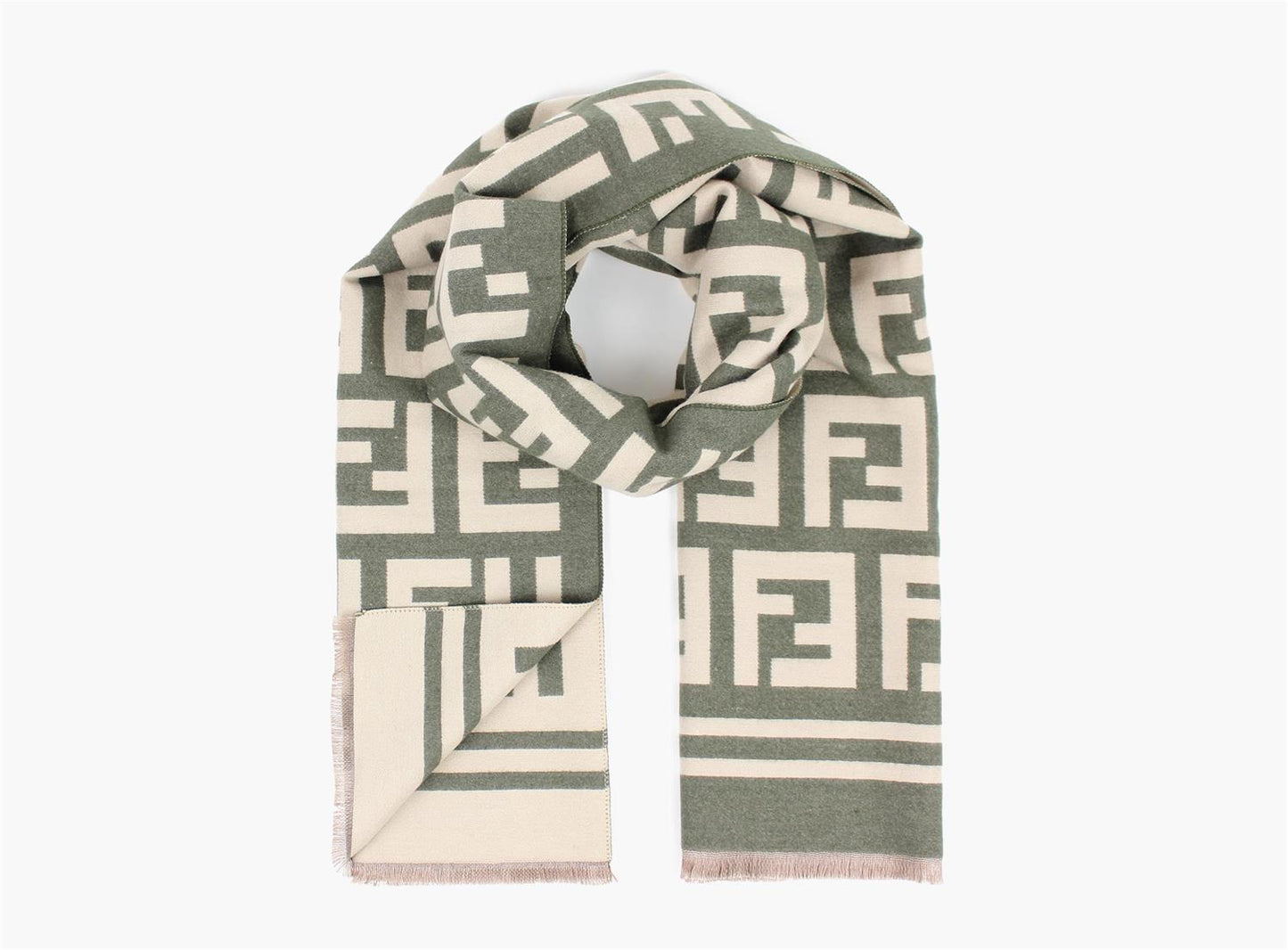 Double Sided Scarf Olive